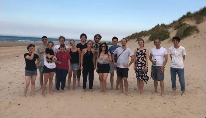 Lab on the beach, summer 2018
