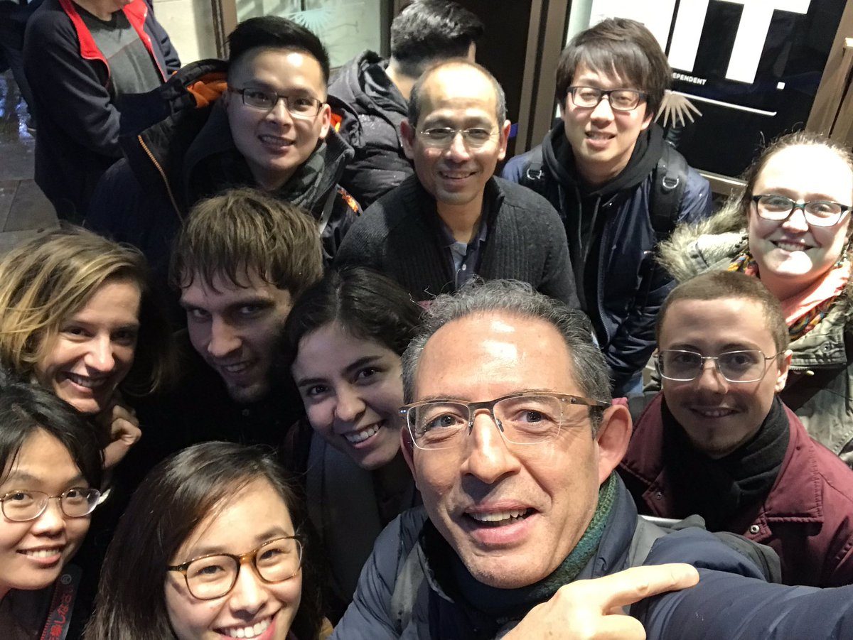 Lab Christmas day out 2018, group selfie