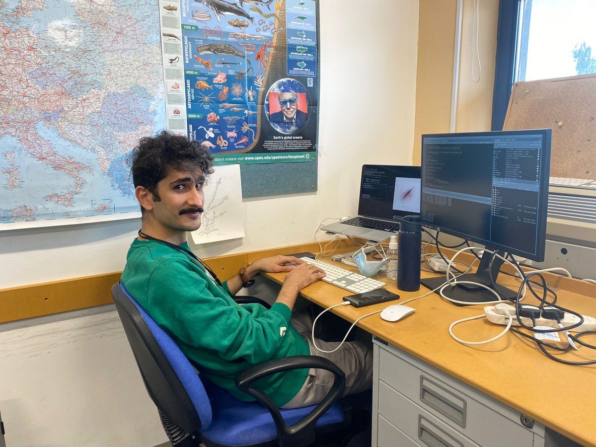 AmirAli Toghani at his desk