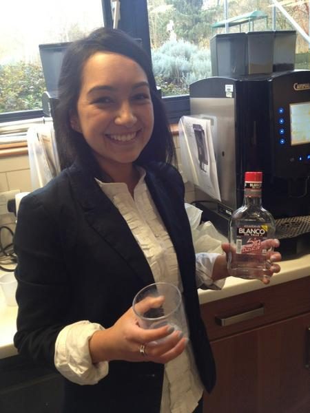 Angela Chaparro-Garcia celebrating her PhD